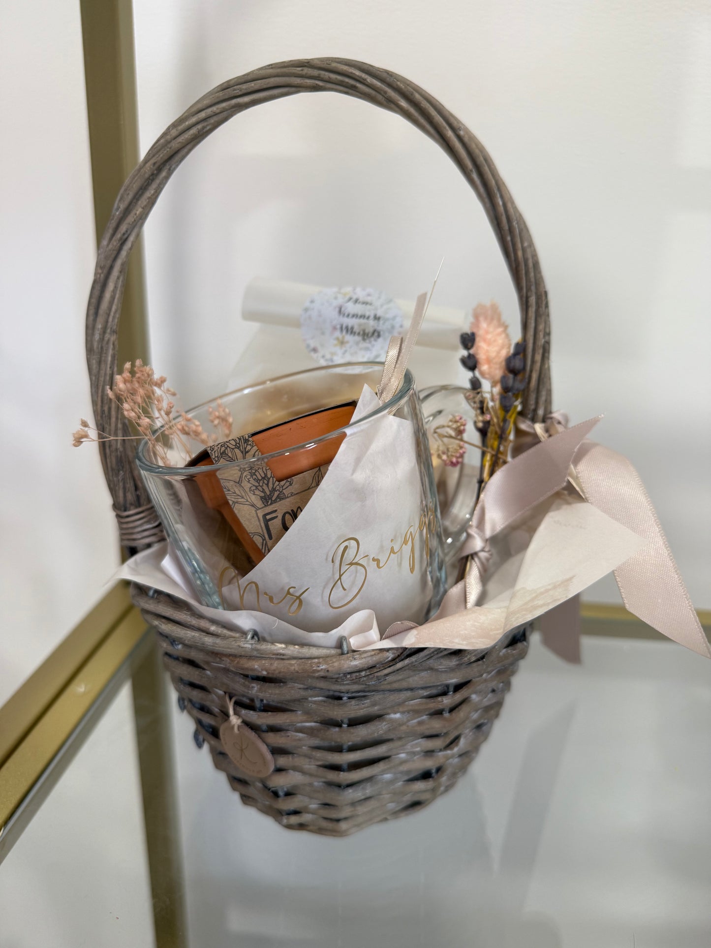 Wildflower teacher gift basket - small