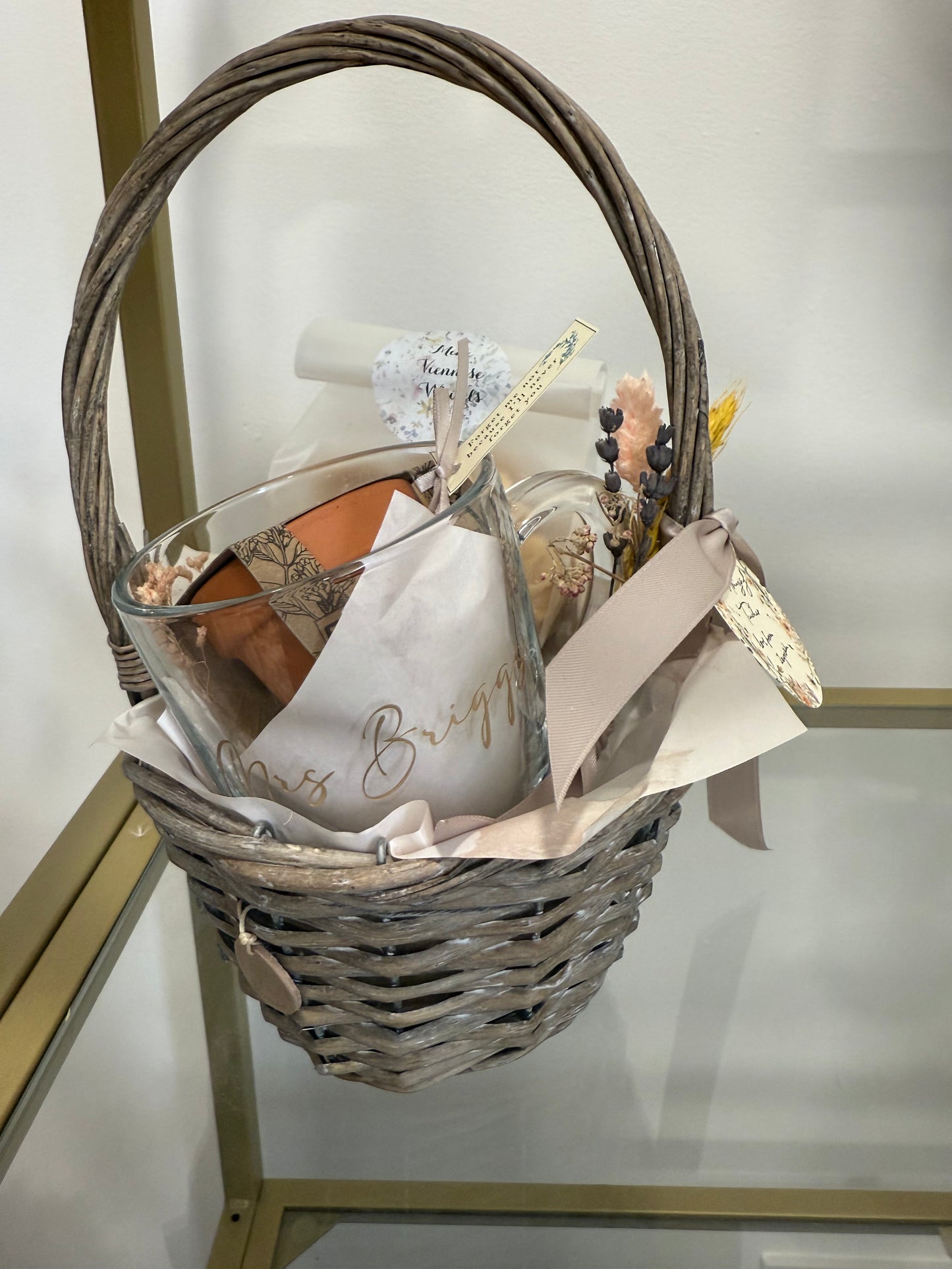 Wildflower teacher gift basket - small