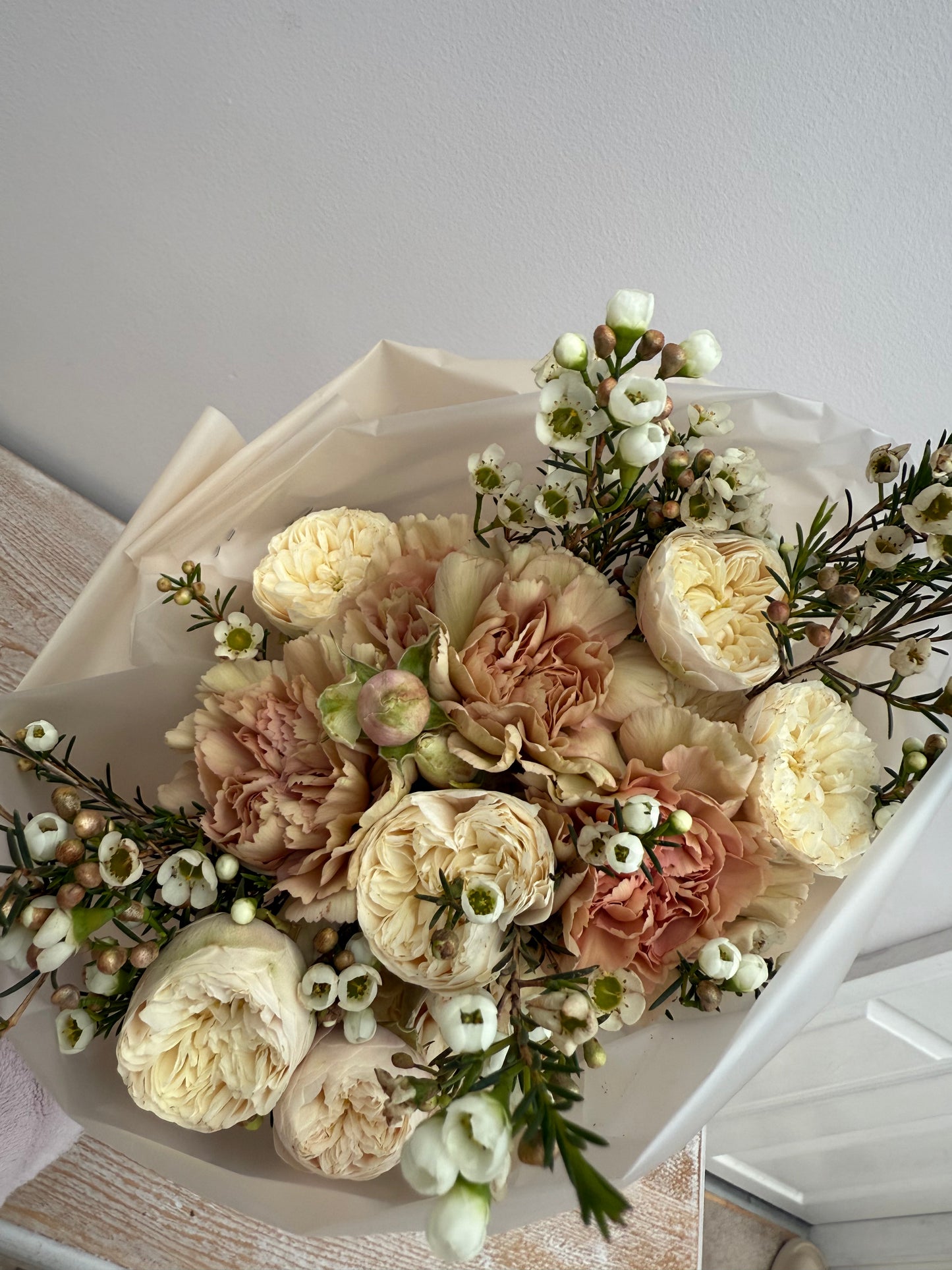 Fresh Flower Bouquet Neutral and soft pinks