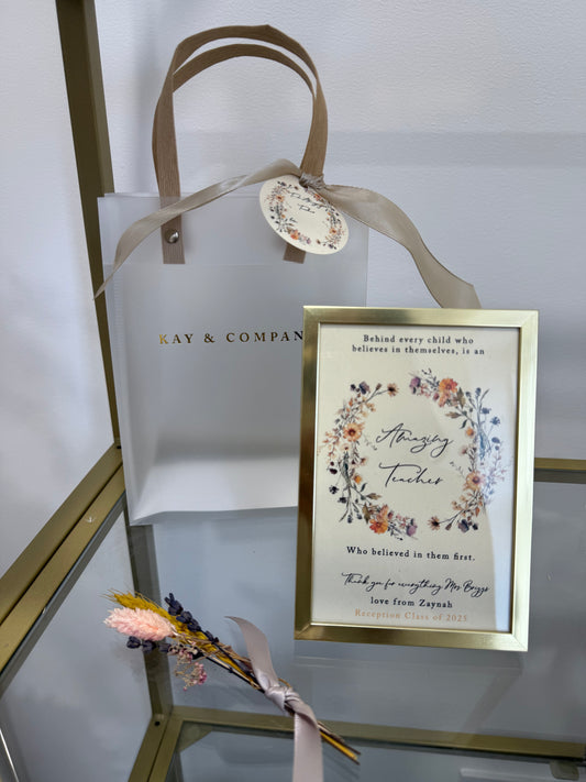 Wildflower teacher Frame