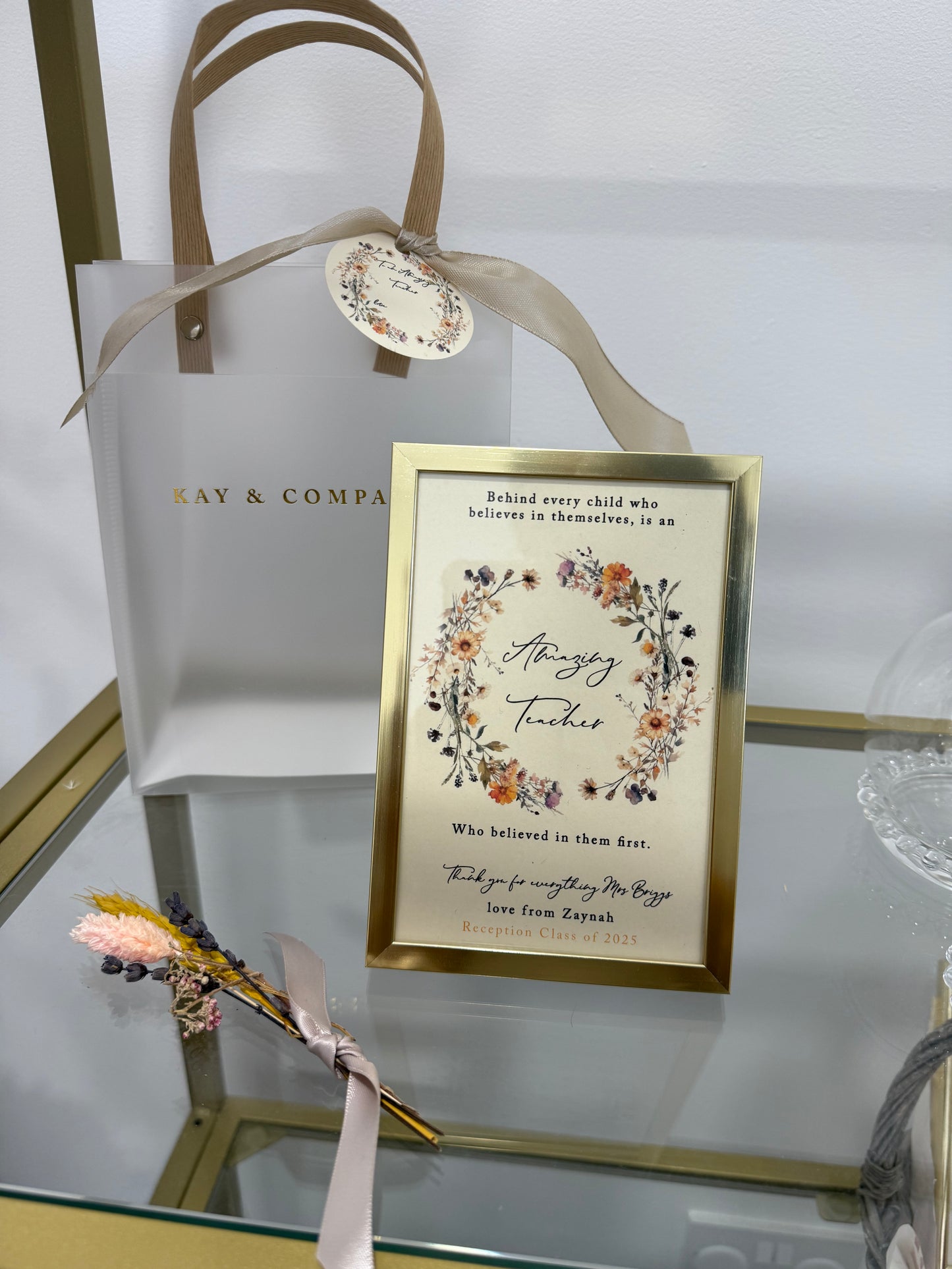 Wildflower teacher Frame