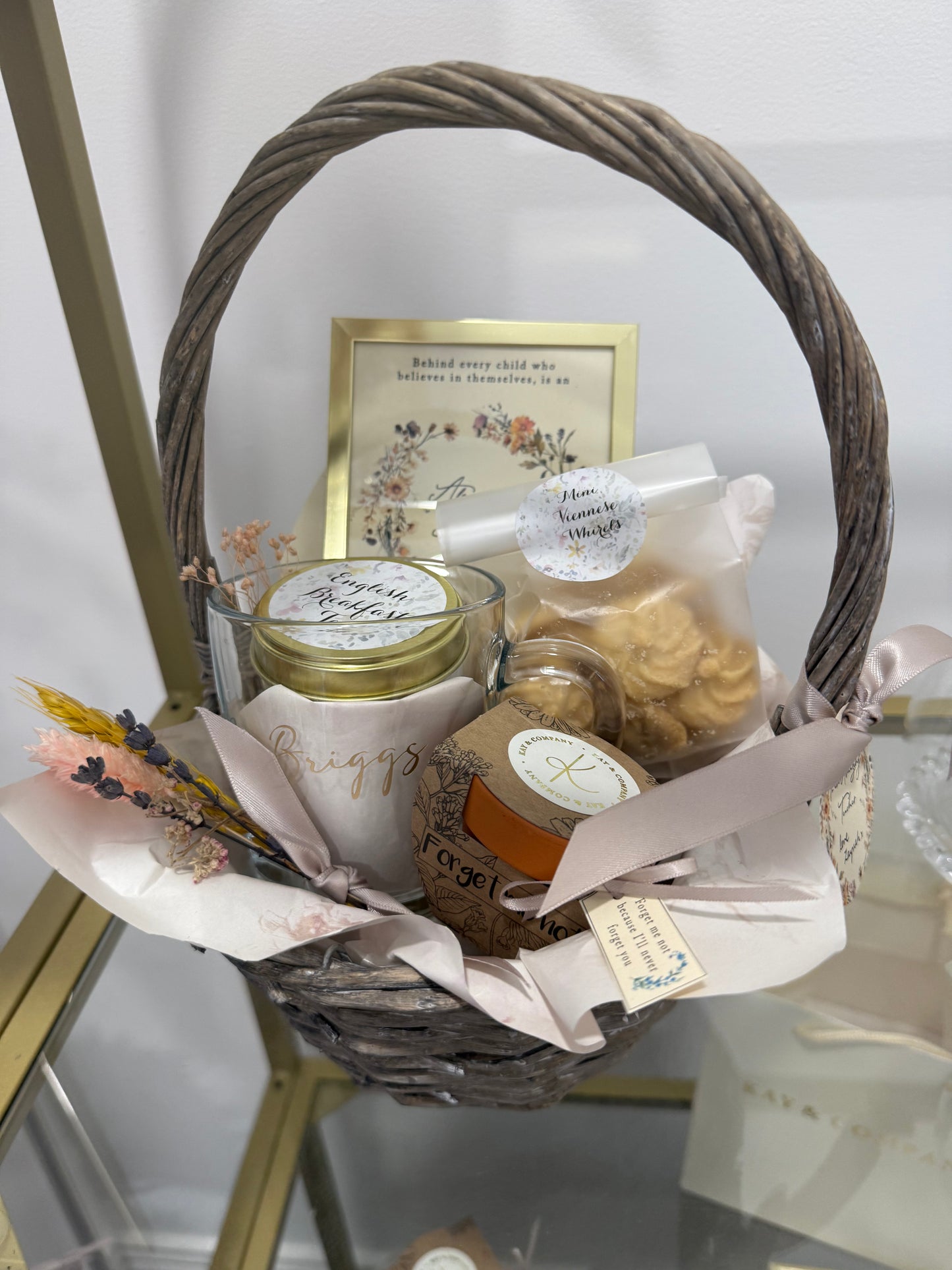 Wildflower teacher gift basket - large