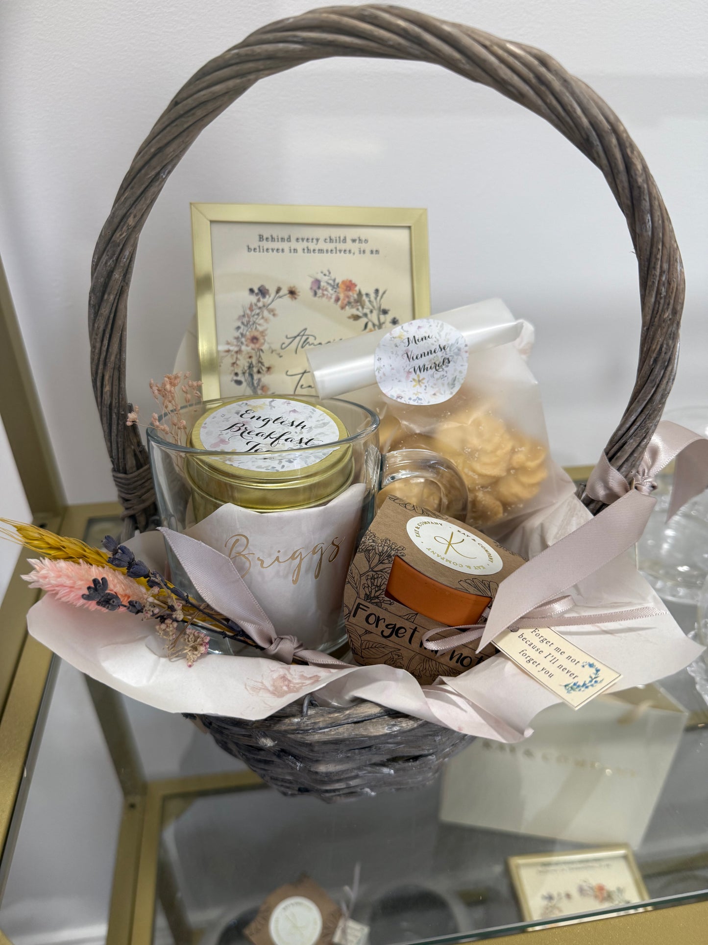 Wildflower teacher gift basket - large