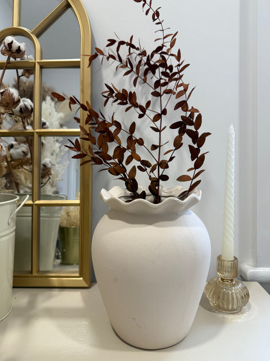 Dried leaf stem - burnt orange