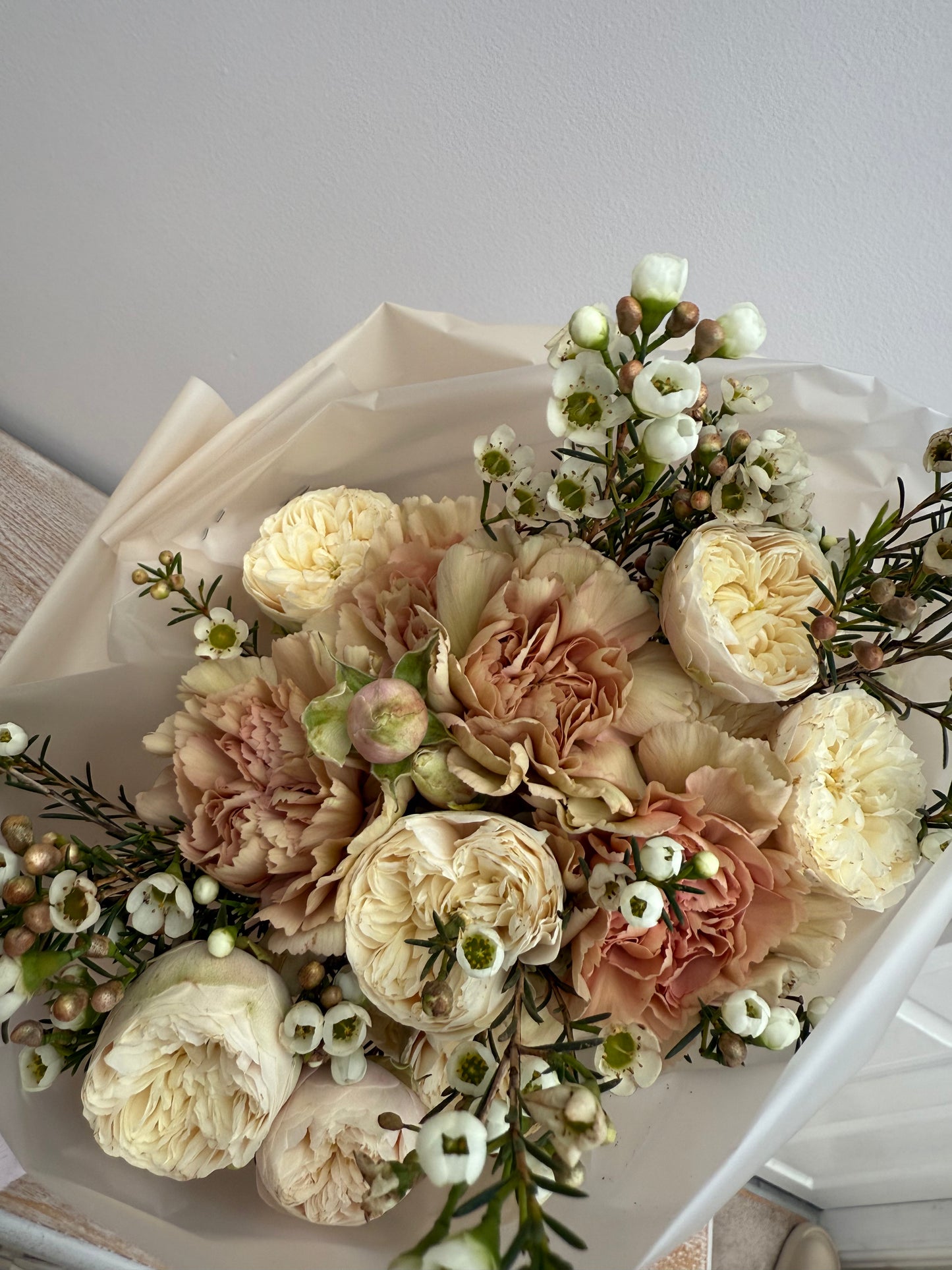 Fresh Flower Bouquet Neutral and soft pinks